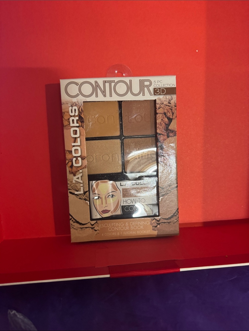 L.A. Colors Contour 3D Sculpting Palette - Warm Tan & Brown Shades